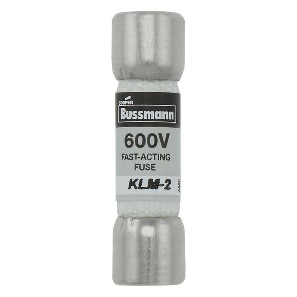 Fuse-link, low voltage, 2 A, AC 600 V, DC 600 V, 10 x 38 mm, supplemental, UL, CSA, fast-acting image 2