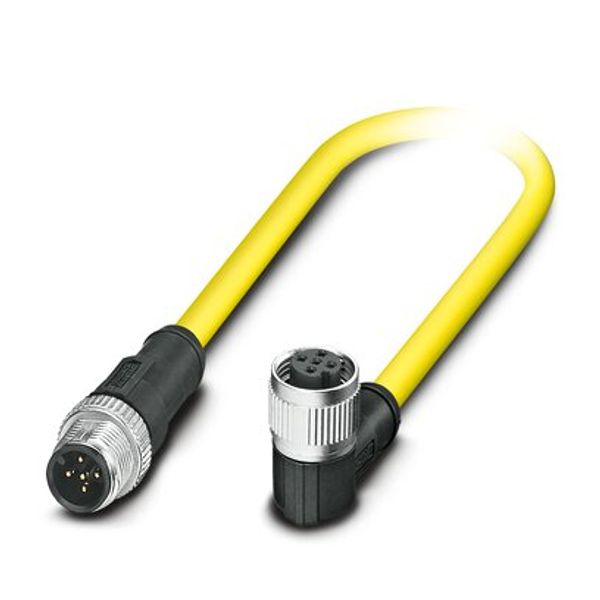 SAC-5P-M12MS/ 0,5-542/M12FR BK - Sensor/actuator cable image 1