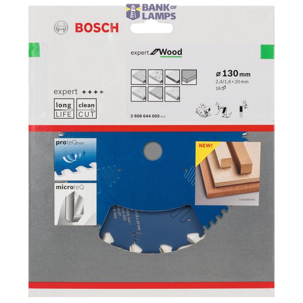 Circular saw blade Expert for Wood 130 x 20 x 2,4 mm, 16 image 2