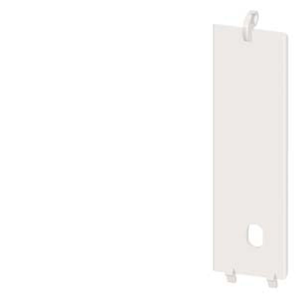 Sealable cover, 17.5 mm, for SIRIUS devices in industrial DIN rail enclosure image 1