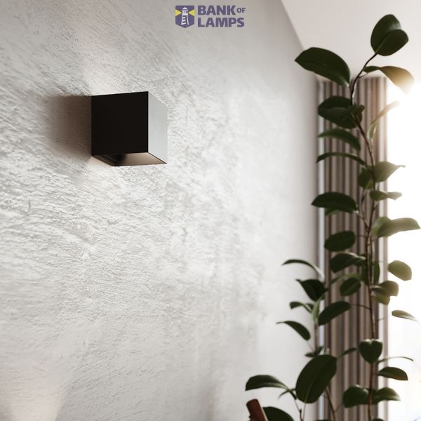 LUCA WALL LAMP BLACK LED IP54 LED image 6