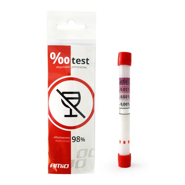 Disposable breath alcohol tester kit, certified image 1