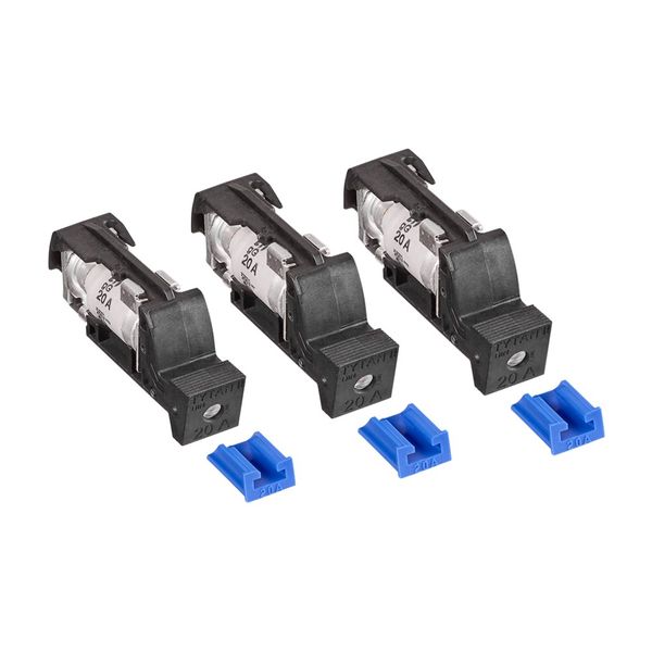 Fuse Plug for TYTAN, 3 x 20A, D02, complete, 24-60VDC image 1