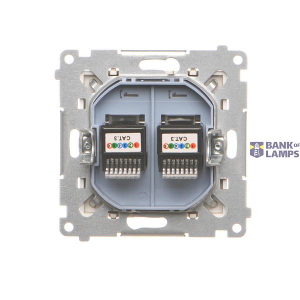 Temperature regulator with dispaly, with outer sensor, Bronze matt, metalic image 1