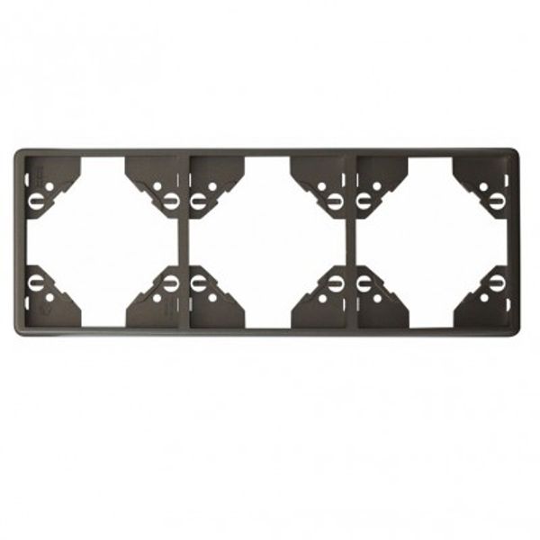 TRIPLE HORIZONTAL FRAME GRAPHITE image 1