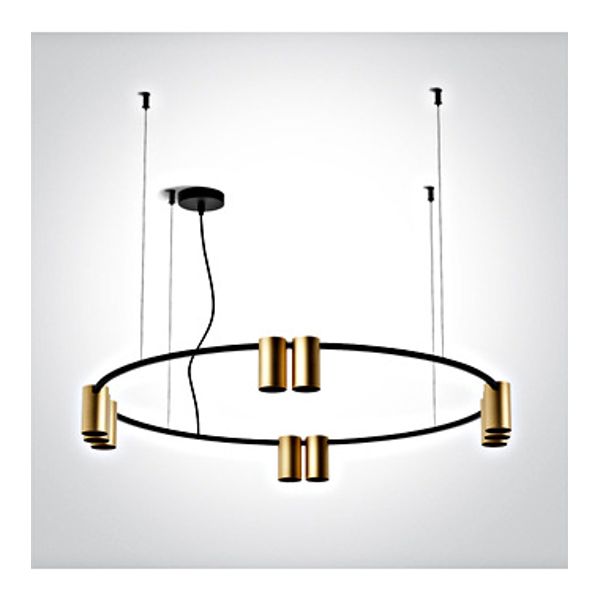 63146C/BBS BRUSHED BRASS PENDANT GU10 10x7W IP20 100-240V image 1