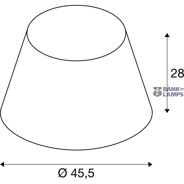 FENDA, lamp shade, conical, blue, Ø/H 45.5/28 cm image 3