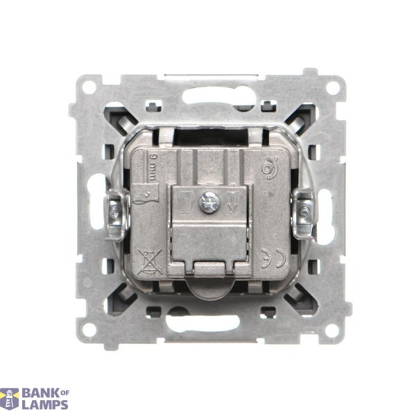 5 gang frame, antibacterial white image 1