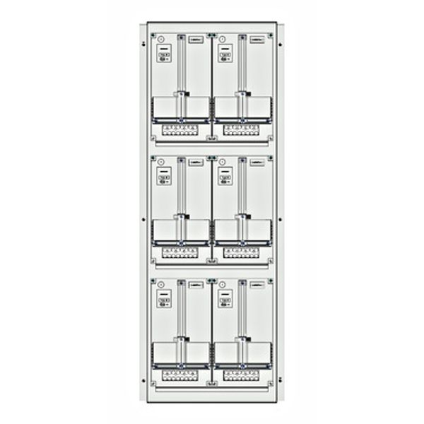 Meter box insert 3-rows, 6 meter boards / 28 Modul heights image 1