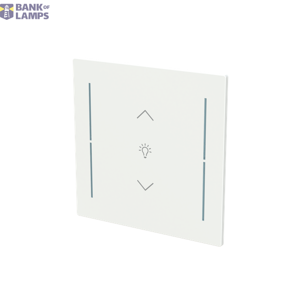 LFDW/A.1.70.1-44M Cover plate with legend with Symbol "dimming" studio white matt - Trevion® image 2