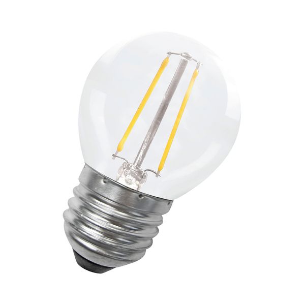 LED Filament G45 E27 240V 1.8W 2700K Clear image 1