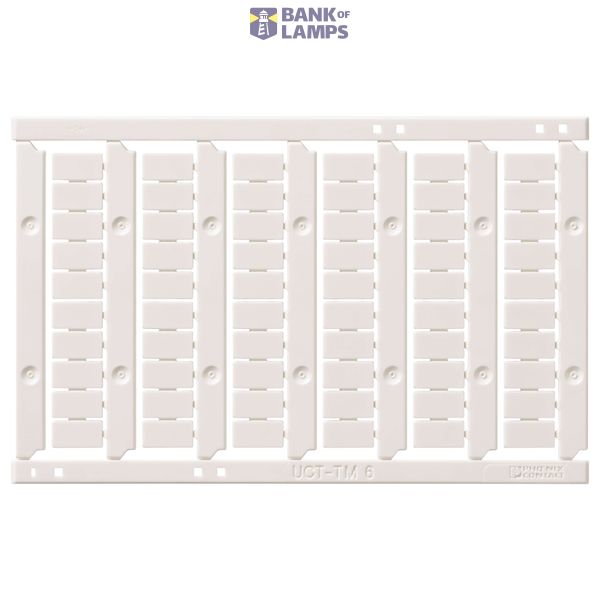 Unmarked Label for terminal blocks 4.0 mmÂ² push-in plus, 60 pcs, Plast XW5T0177G image 3