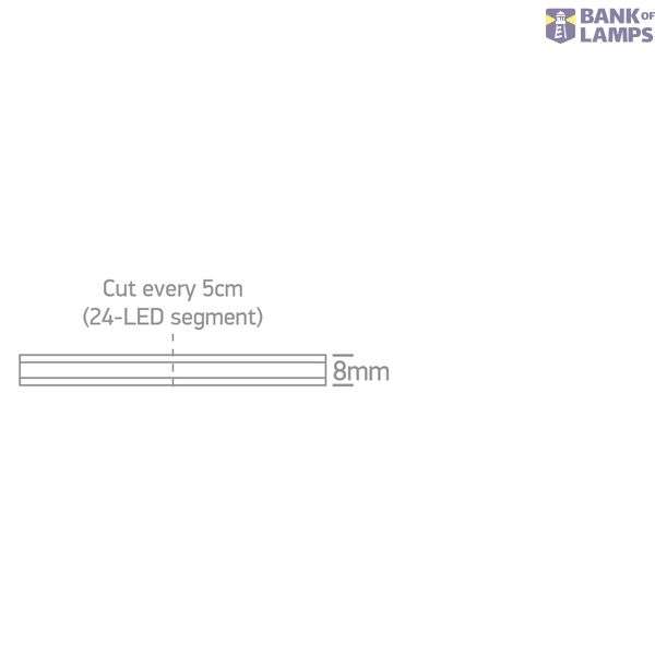 COB LED STRIP 24V DC CW 20m ROLL 7,5W/m IP20 image 2