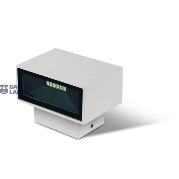 WHITE WALL LIGHT 2x3W WW IP54 230V image 2