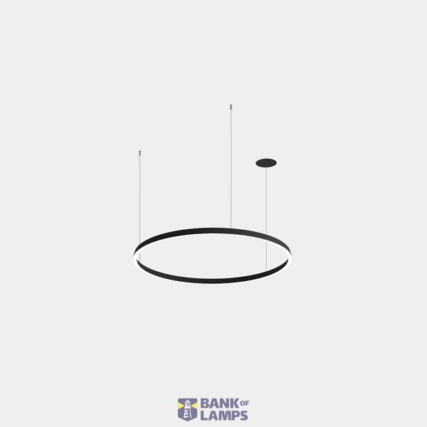 Pendant Circular Downward ø1200 Recessed LED 63.5W 2220lm 2400K Black image 1