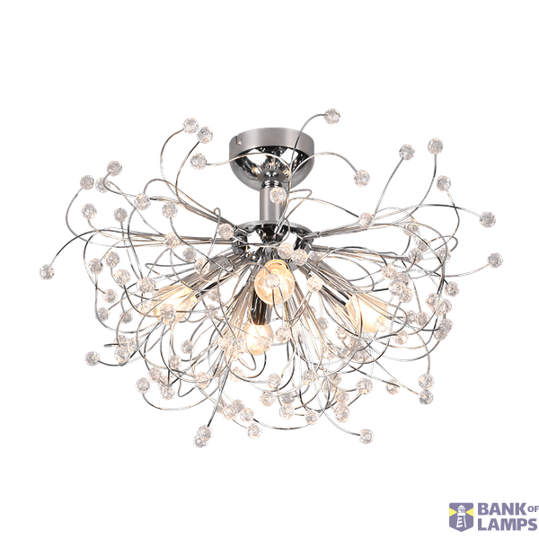 Gloria ceiling lamp 55 cm 4xE14 chrome image 1