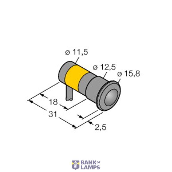 Photoelectric Sensor Opposed Mode Sensor (Receiver)   SB12RNR image 1