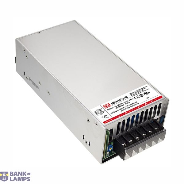 MSP-1000-48 switching power supply, medical, 1008W, 48V, 21A, MEAN WELL image 1