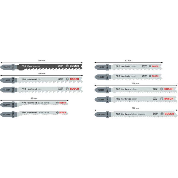 PRO Hardwood and Laminate Jigsaw Blade Set 10 pcs. image 2