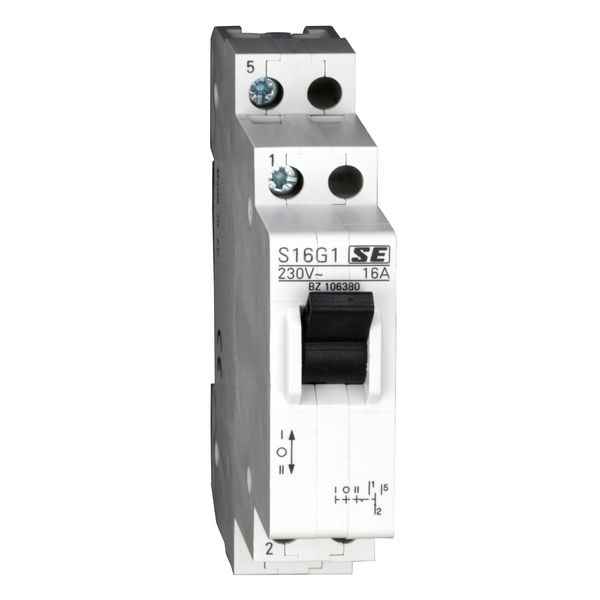 Modular Change-over Switch, 1 C/O, 1-0-2, 16A image 1