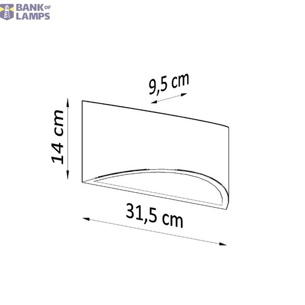 CERAMIC WALL LAMP VIXEN G9 1X40W IP20 image 6