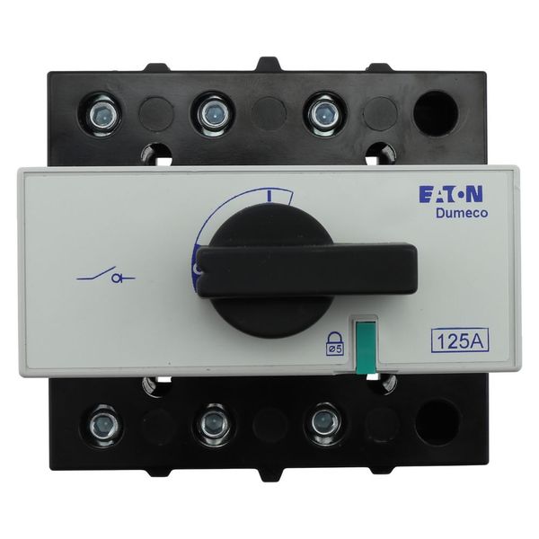 DMM-125/4+CM Switch-disconnector, DMM, 125 A, 4 pole, With blue rotary handle (Type C) and drive shaft, Vertical connection image 21