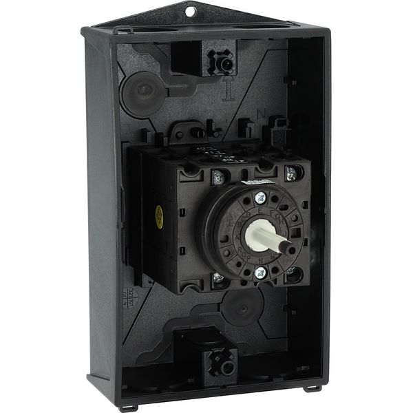 T3-4-15700/I2/SVB Main switch, T3, 32 A, surface mounting, 4 contact unit(s), 6 pole, 2 N/O, Emergency switching off function, With red rotary handle and yellow locking image 61