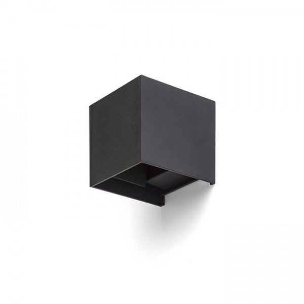 TITO SQ DIMM wall black 230V LED 2x3W IP65 3000K image 1