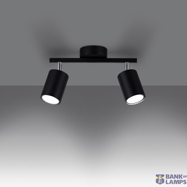 CEILING LAMP LEMMI 2 BLACK GU10 2X40 IP20 image 7