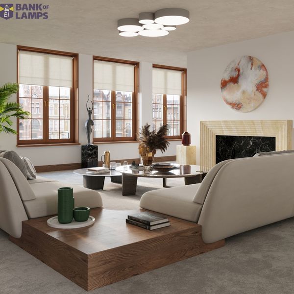 CEILING LAMP ARENA 55 GREY E27 4X60W IP20 image 3