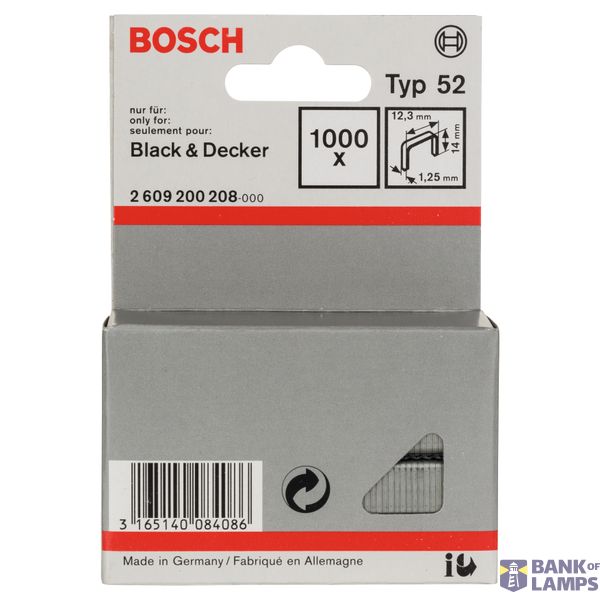 Fine wire staple, type 52 12.3 x 1.25 x 14 mm image 2