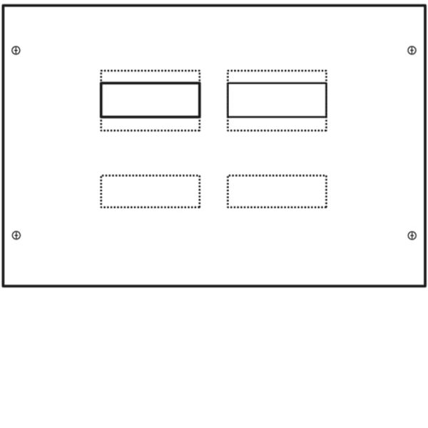 MCCB kit 2x250A L600mm vertical with differential image 1