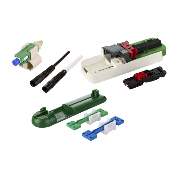 OpDAT FASTTM Hybrid connector kit SC APC OS2 20 pieces for cables incl image 3
