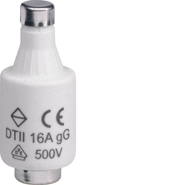 Fuse-link DII 16A 500V gG with indicator image 1