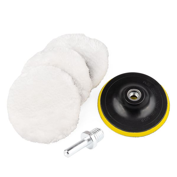 Wool Polishing Pads Set 5 pcs image 1