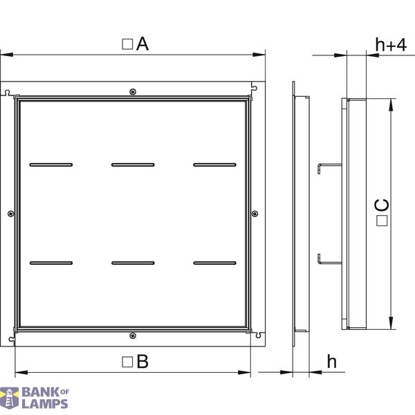 RK SL1 V2 20 Heavy-duty frame cassette blank 282x282x20 image 2