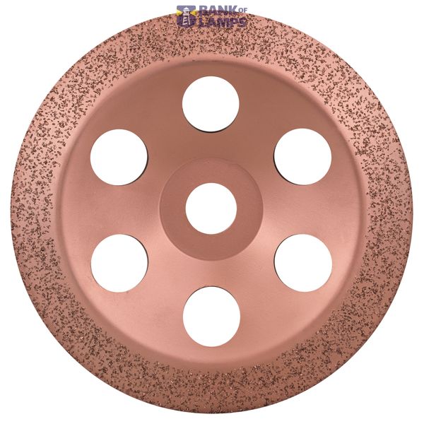 Tungsten carbide grinding head 180 x 22.23 mm; fine, angled image 1