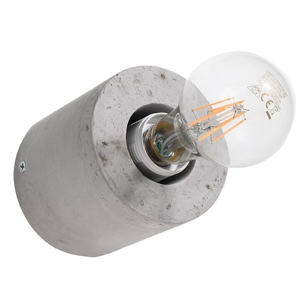 WALL LAMP SALGADO CONCRETE E27 1X60W IP20 image 1