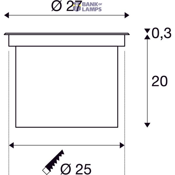 DASAR 270 Round 2600lm 4000K 230V IP65 black image 1