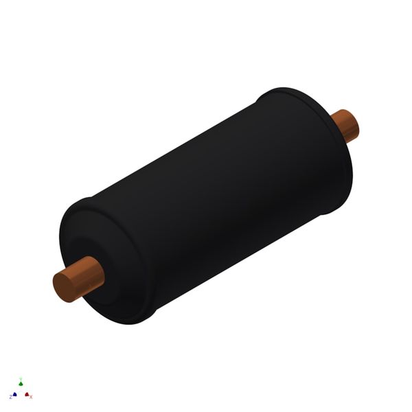 Hermetic filter drier, DCL, 30 cu.in., Copper image 1
