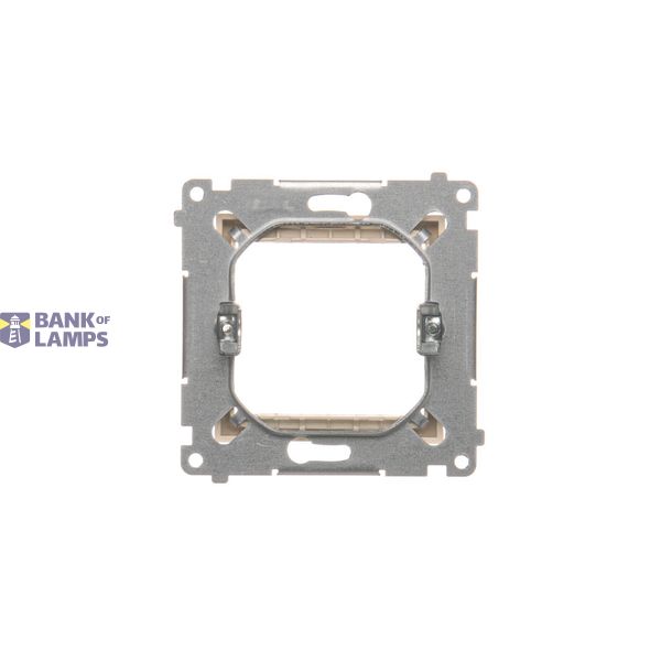 Single computer socket RJ45 category 6 with anti-dust cover, (module), Silver matt, metalic image 1