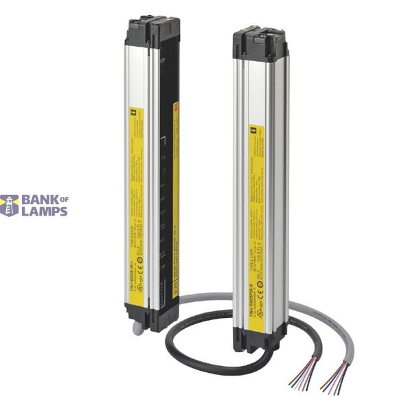 Safety Light Curtain, F3SJ Easy, Type 4, 25 mm resolution, range 0.2 to 7.0 m, height 465 mm, NPN F3SE0105F image 1