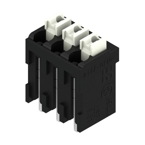 Printed circuit board terminals, 3.81 mm, Number of poles: 3, 180°, Solder pin length (l): 1.5 mm, black, PUSH IN with actuator, Clamping range, max. : 1.5 mm², Tape image 3