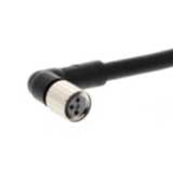 Sensor cable, M8 right-angle socket (female), 3-poles, PVC fire-retard XS3F0236M image 1
