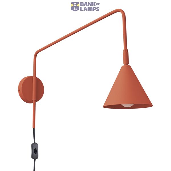 Wall lamp NOX red ochre image 2