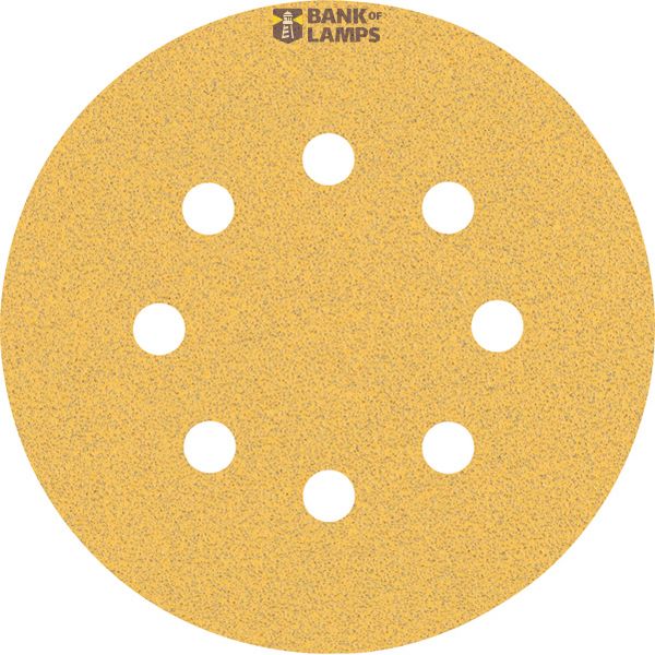 EXPERT C47 Sandpaper with 8 holes for Random Orbital Sanders 125 mm, G 8 5-pc image 1