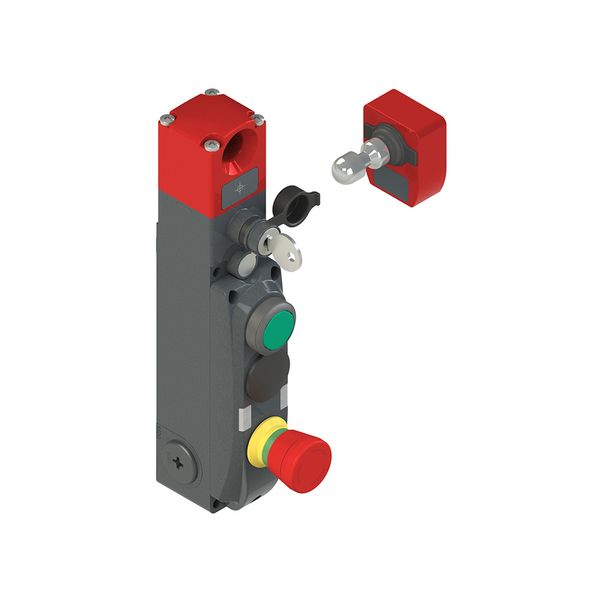 NG series safety switch with lock and integrated control devices, with actuator image 1