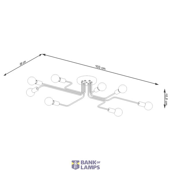 Chandelier VECTOR 8 black image 3