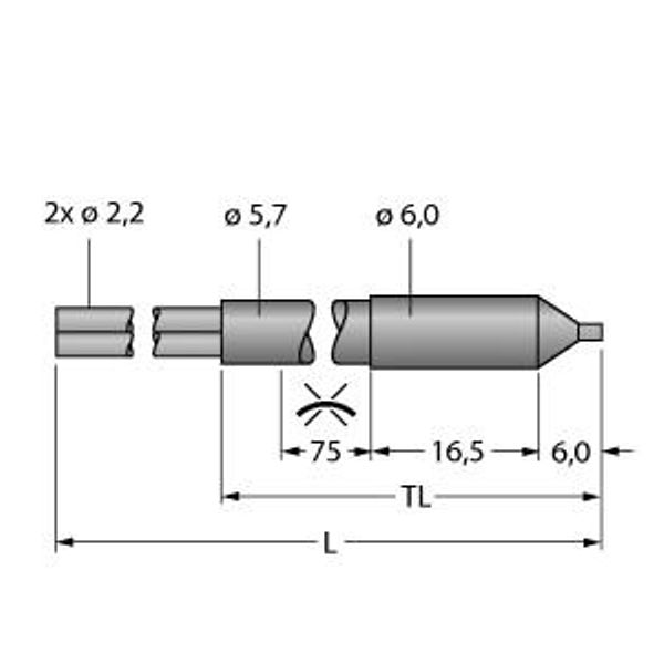 Plastic Fiber Bifurcated Fiber   PBE46UTMLLP image 1