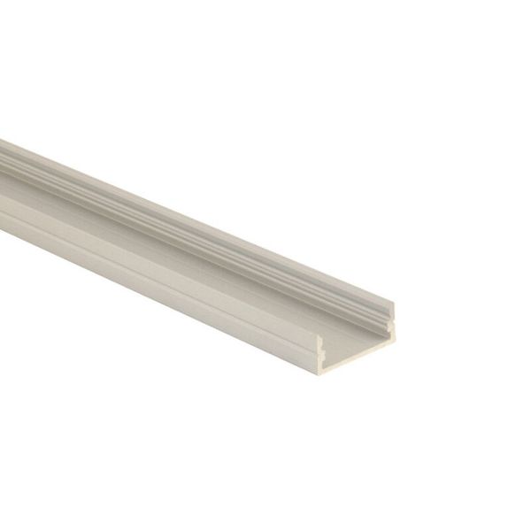 Attached aluminum profile PF, 24x10 mm, without diffuser, 2 m image 1